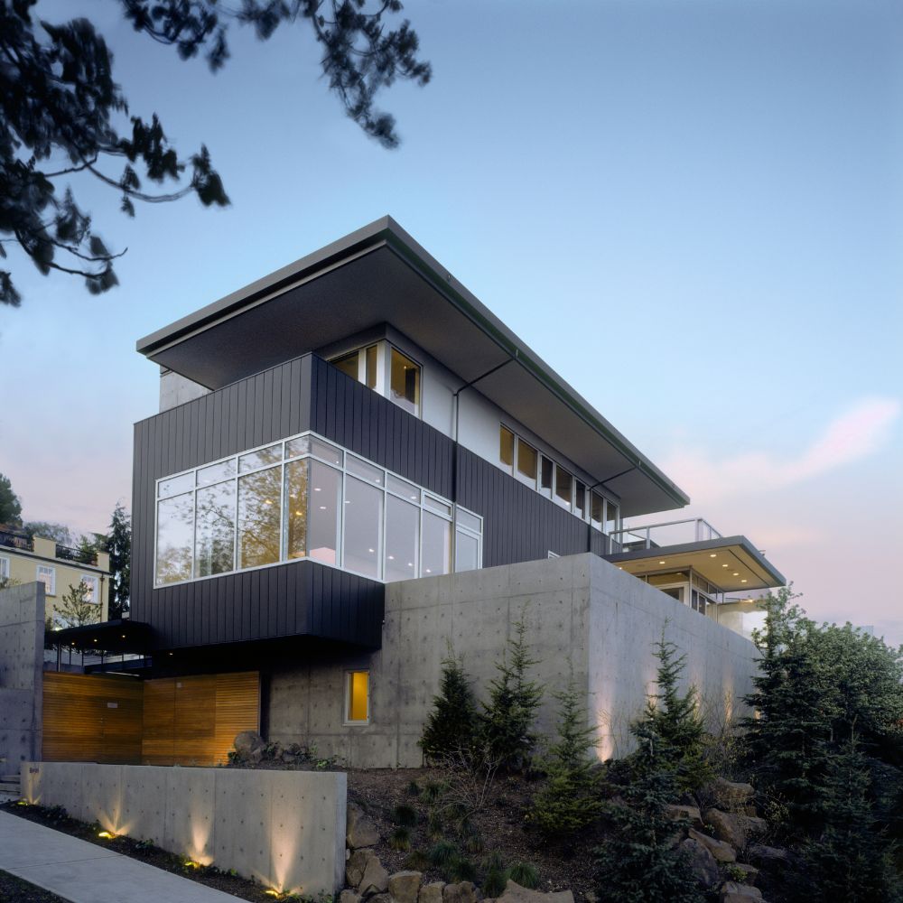Beispiel eines modern gestalteten Hauses